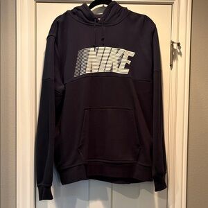 Nike Men's Navy and Black Hoodie